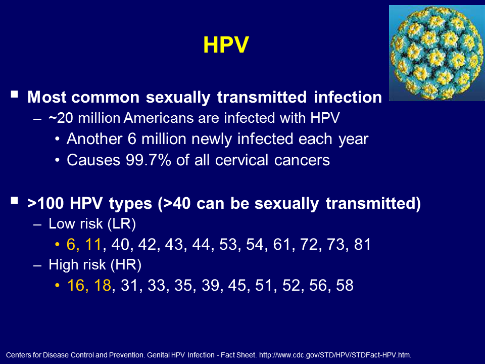 high risk papillomavirus)