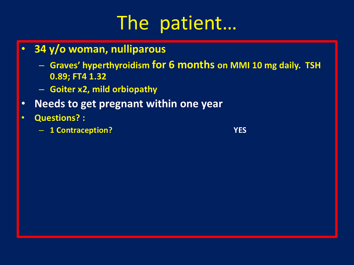 The Patient Contraception? Clinical Relevance and Utility of TSHR