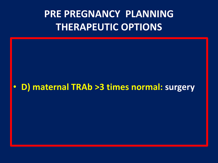 Maternal TRAb>3 Times Normal Surgery Clinical Relevance and Utility