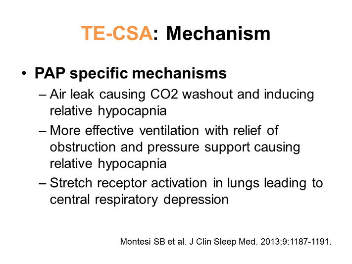 PAP Specific Mechanisms OpioidInduced Central Apnea and Treatment
