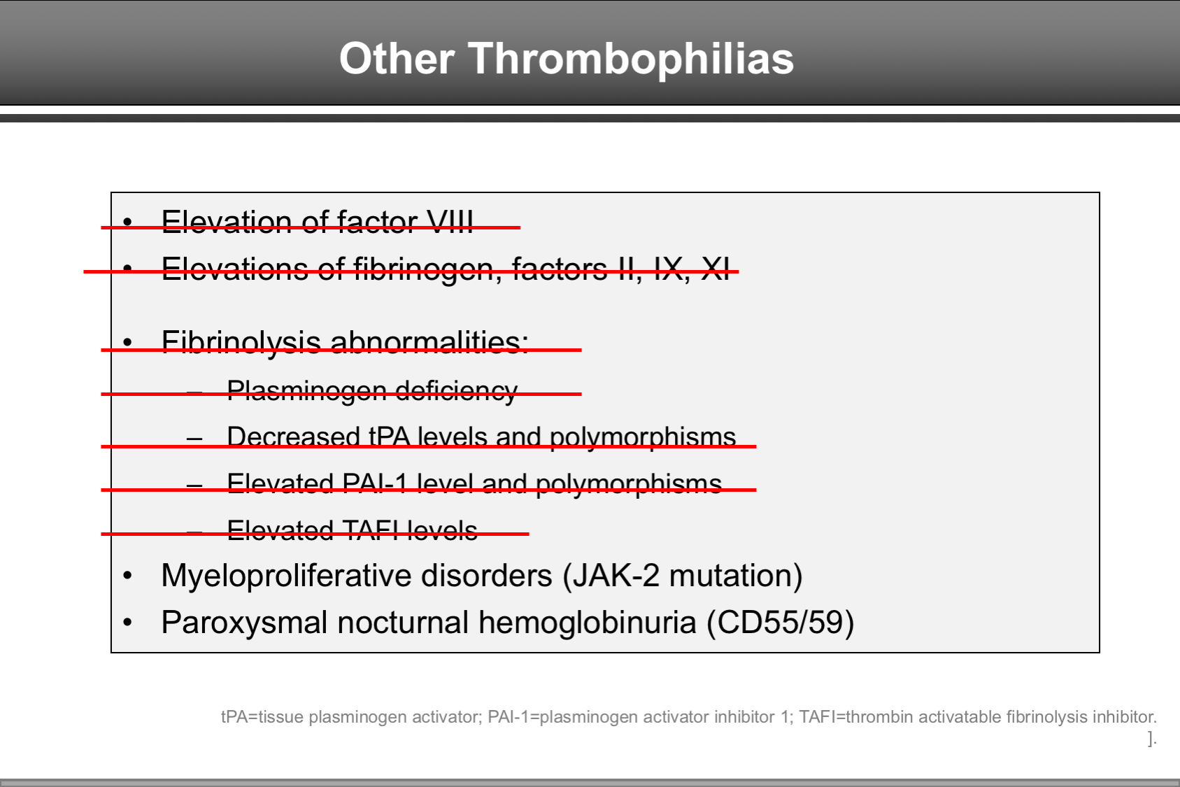 Clinical Use Of Coagulation Tests Thrombophilia Testing D Dimer