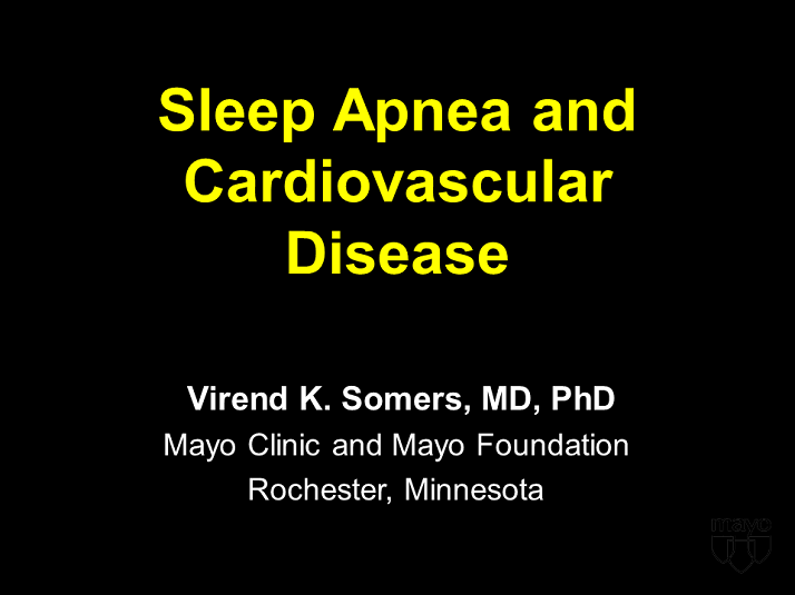 Title slide sleep apnea and cardiovascular disease activity one