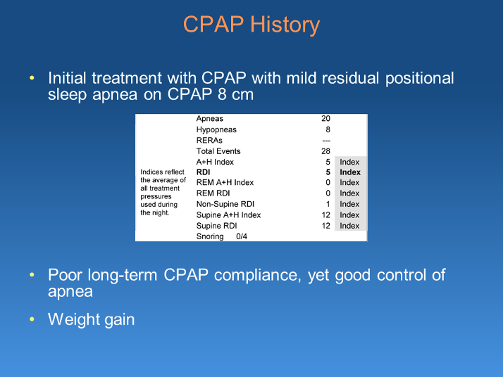 Obstructive Sleep Apnea (OSA) and Positional Obstructive Sleep Apnea (POSA)